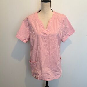 CROCS Light Pink V-Neck Women's Medical Wear Scrub Top